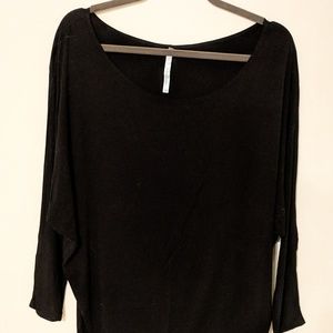 Black Dolman Sleeve Top